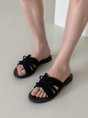 Baleriny damskie eleganckie w kolorze Black