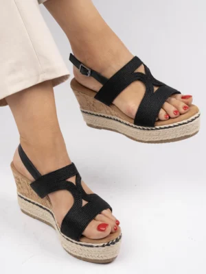 Czółenka damskie eleganckie w kolorze Black