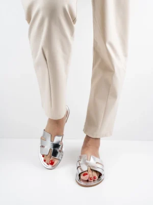 Klapki MILANO SILVER