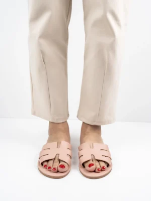 Modne klapki damskie eleganckie w kolorze Pink