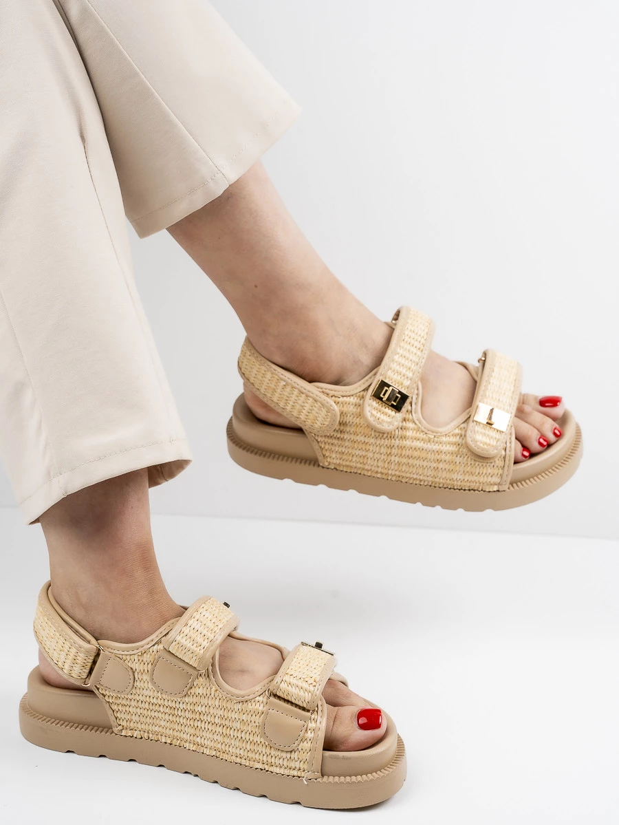 Modne Sandały damskie w kolorze Khaki