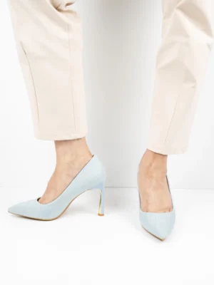 Modne czółenka w kolorze CowboyWhite