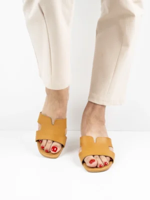 Modne Czółenka damskie w kolorze Khaki.