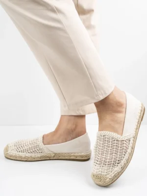 Sandały damskie eleganckie na platformie w kolorze Beige