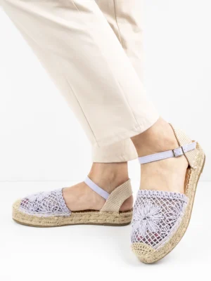 Modne espadryle damskie w kolorze Purple