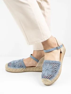 Modne espadryle damskie w kolorze Jeans