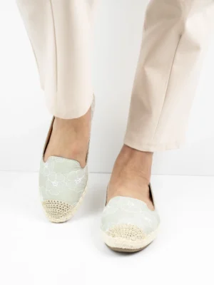 Modne espadryle damskie w kolorze Verde