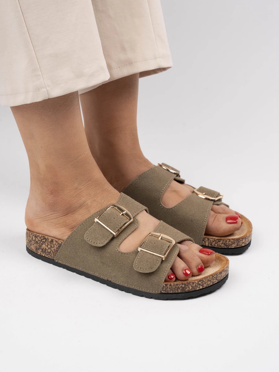 Espadryle damskie z materiału z juty w kolorze Beige