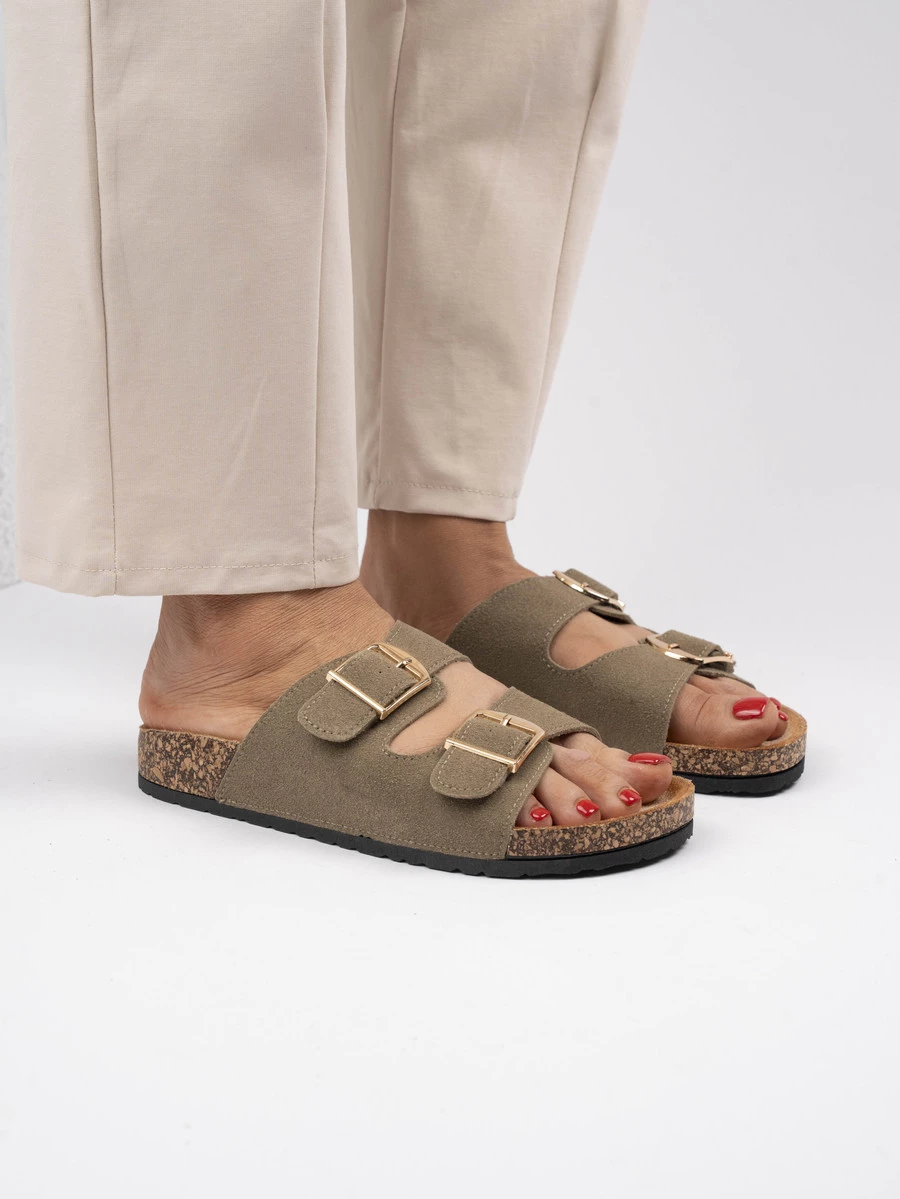 Espadryle damskie z materiału z juty w kolorze Beige