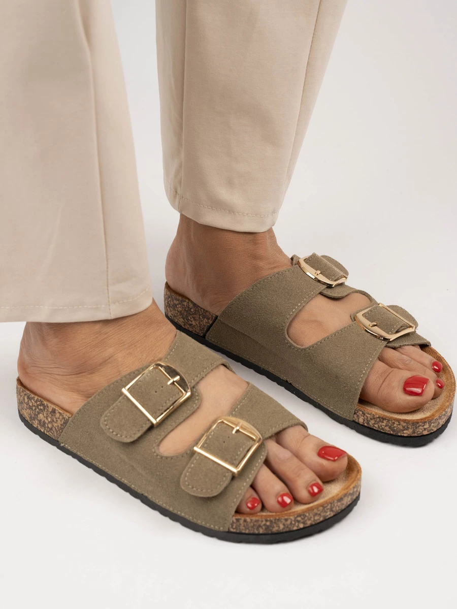 Espadryle damskie z materiału z juty w kolorze Beige