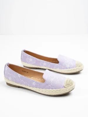 Modne espadryle damskie w kolorze Viola