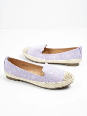 Modne espadryle damskie w kolorze Viola