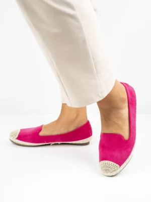 Modne espadryle damskie w kolorze Fuxia