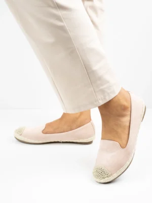 Modne espadryle damskie w kolorze ROSE