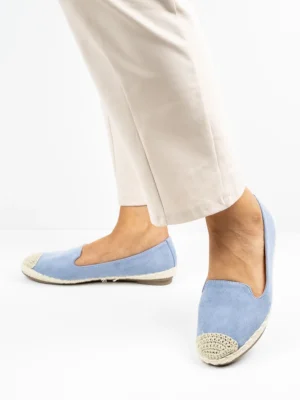 Modne espadryle damskie w kolorze Celeste
