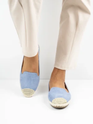 Modne espadryle damskie w kolorze Celeste