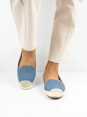 Modne espadryle damskie w kolorze Blue