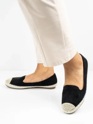 Modne espadryle damskie w kolorze Nero