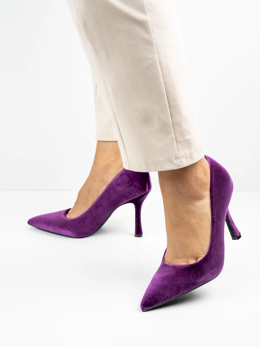 Modne czółenka damskie w kolorze Purple