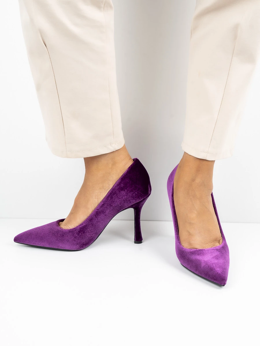 Modne czółenka damskie w kolorze Purple