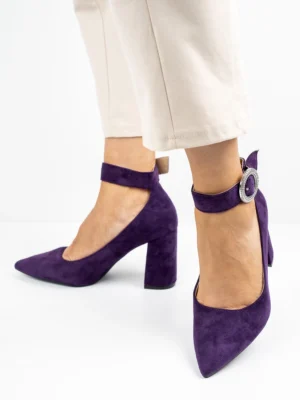 Modne czółenka damskie w kolorze Purple