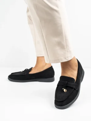 Modne mokasyny damskie w kolorze Black