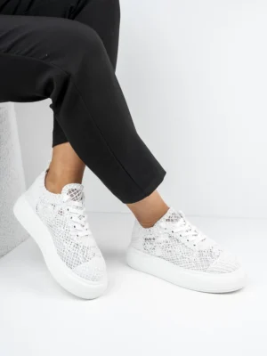 Sneakers ażurowe damskie White