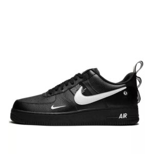 Nike Air Force 1 ’07 LV8 Low Czarne AR1708-001 Skórzane sneakersy