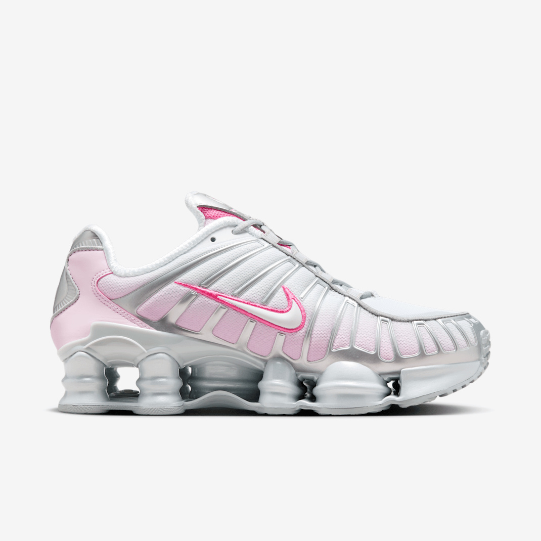Buty Nike Shox TL HV2520-001 Biało-Różowe - obrazek 3