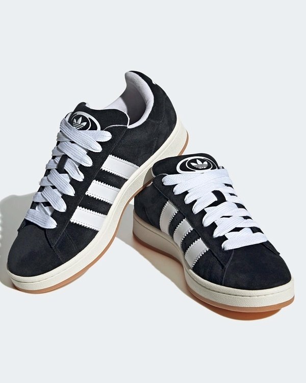 adidas Campus 00s Core Black HQ8708 Czarne Zamszowe Sneakersy - obrazek 3