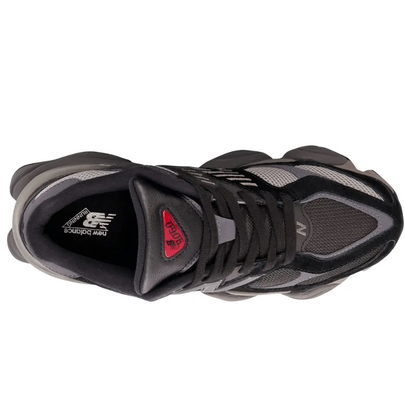 New Balance 9060 Black U9060BLK Czarne zamszowe sneakersy - obrazek 4