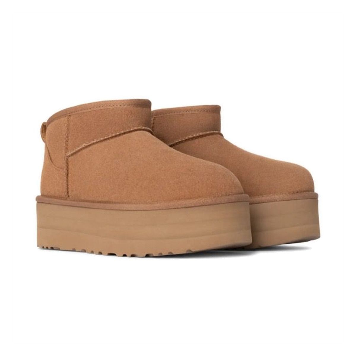 Ugg Classic Ultra Mini Platform Brązowe Zimowe buty na platformie - obrazek 3