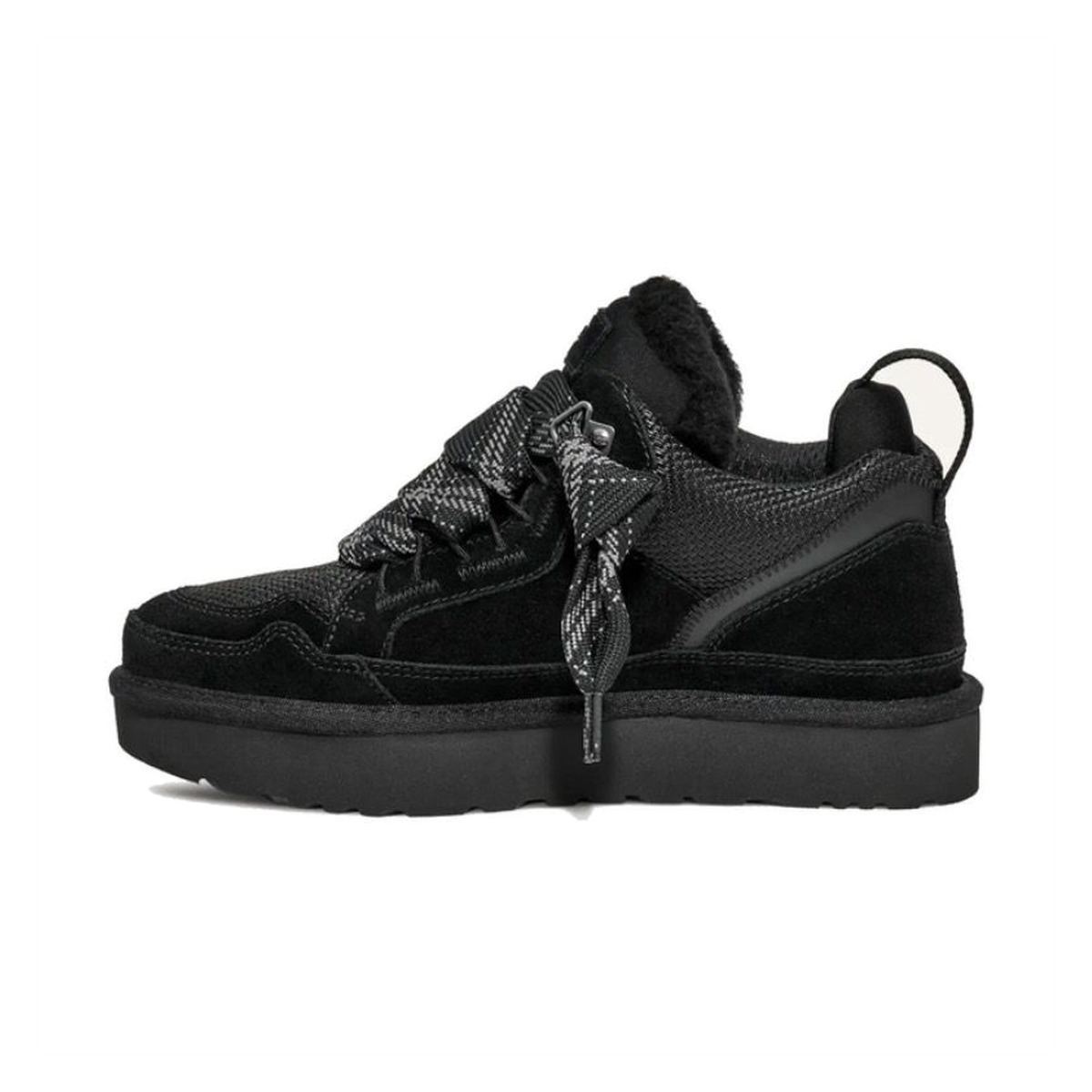 Ugg Lowmel Czarne Black Ocieplane Sneakersy - obrazek 3