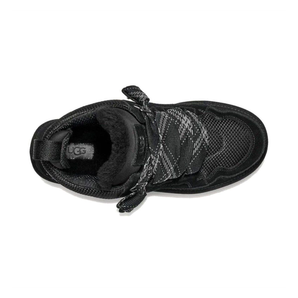 Ugg Lowmel Czarne Black Ocieplane Sneakersy - obrazek 6