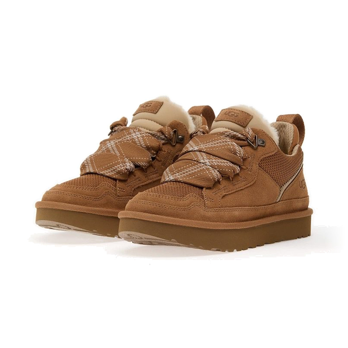 Ugg Lowmel Brązowe Chestnut Ocieplane Sneakersy - obrazek 3