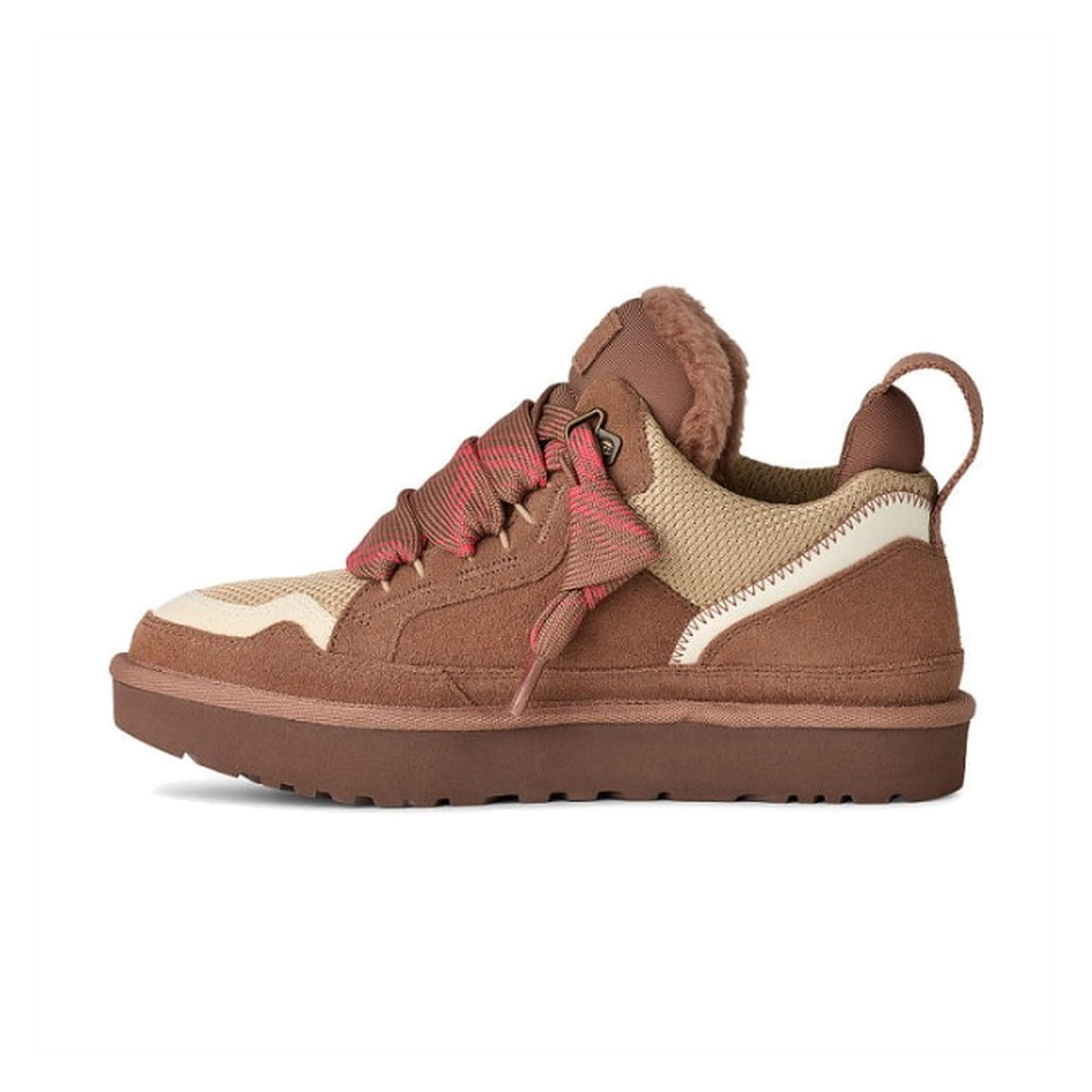 Ugg Lowmel Brązowe Rocky Oak Ocieplane Sneakersy - obrazek 3