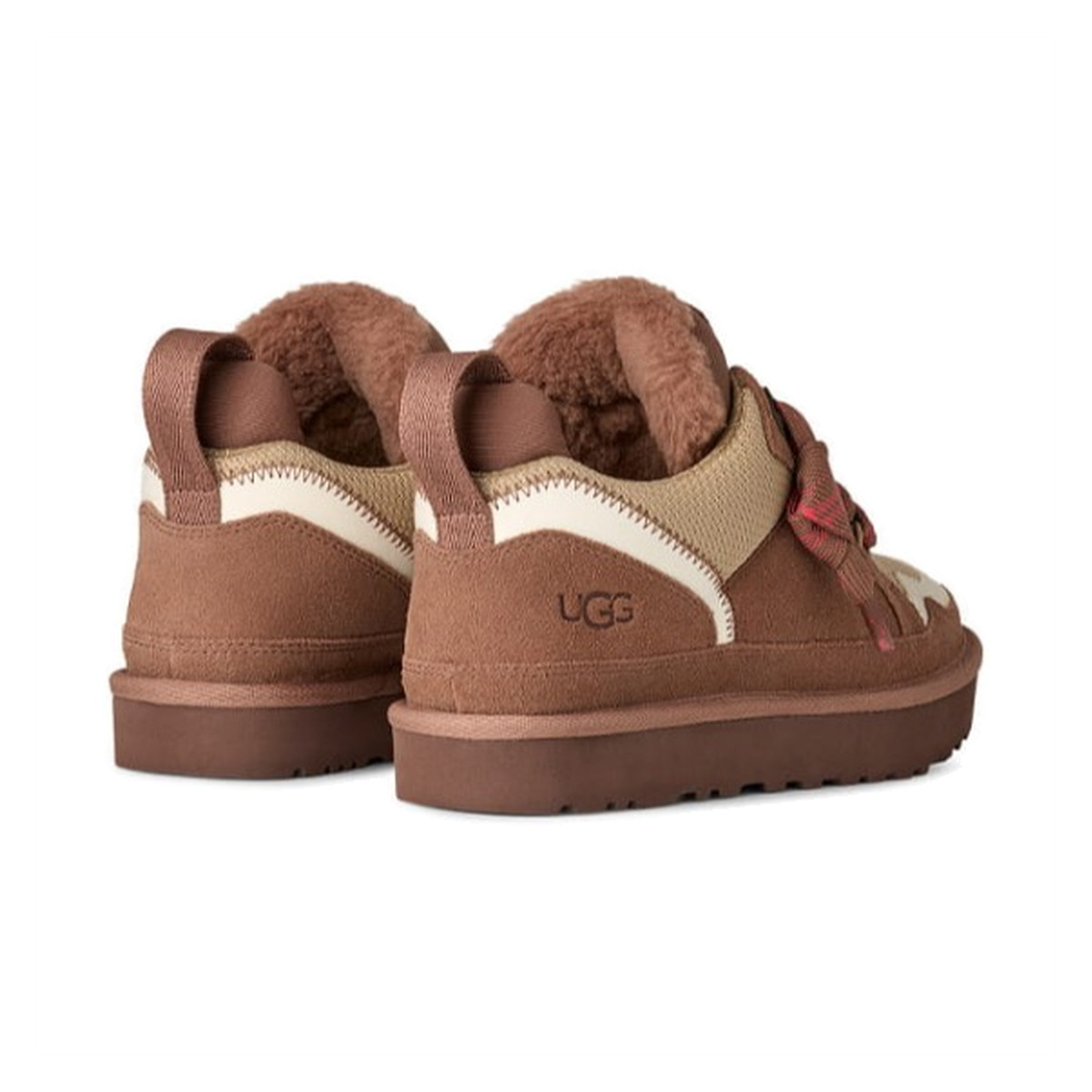 Ugg Lowmel Brązowe Rocky Oak Ocieplane Sneakersy - obrazek 4