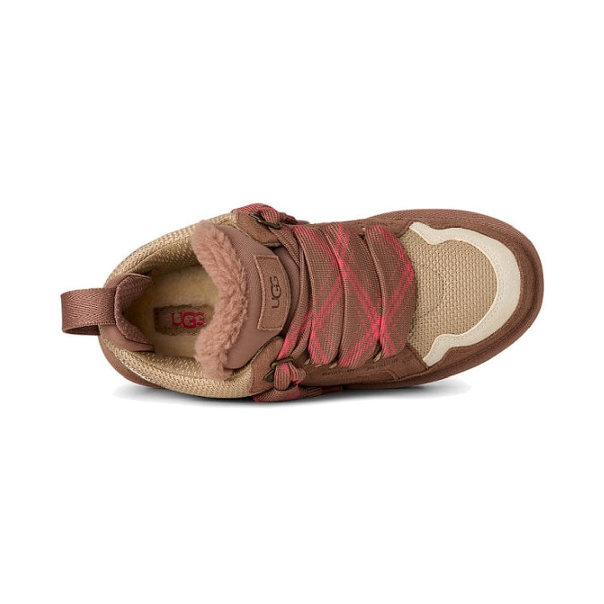 Ugg Lowmel Brązowe Rocky Oak Ocieplane Sneakersy - obrazek 5