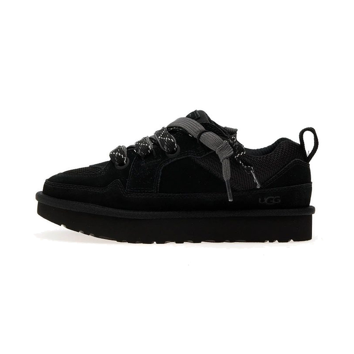 Ugg Lo Lowmel Czarne Black Ocieplane Sneakersy - obrazek 3