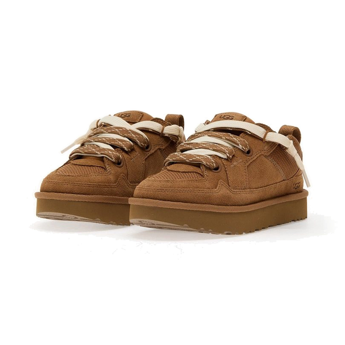 Ugg Lo Lowmel Brązowe Chestnut Ocieplane Sneakersy - obrazek 4