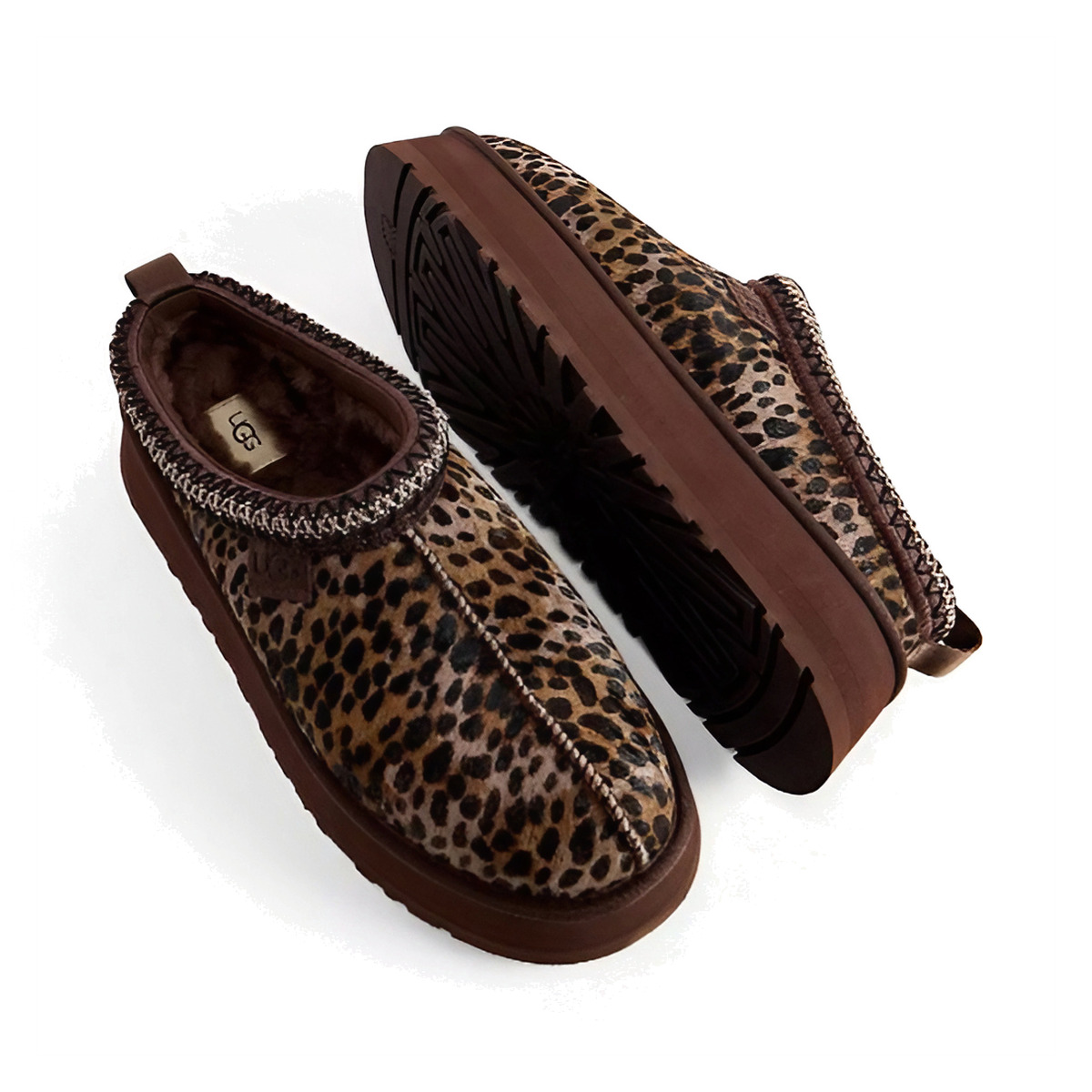 Ugg Tazz Czarne Brązowe Leopard Caspian - obrazek 3