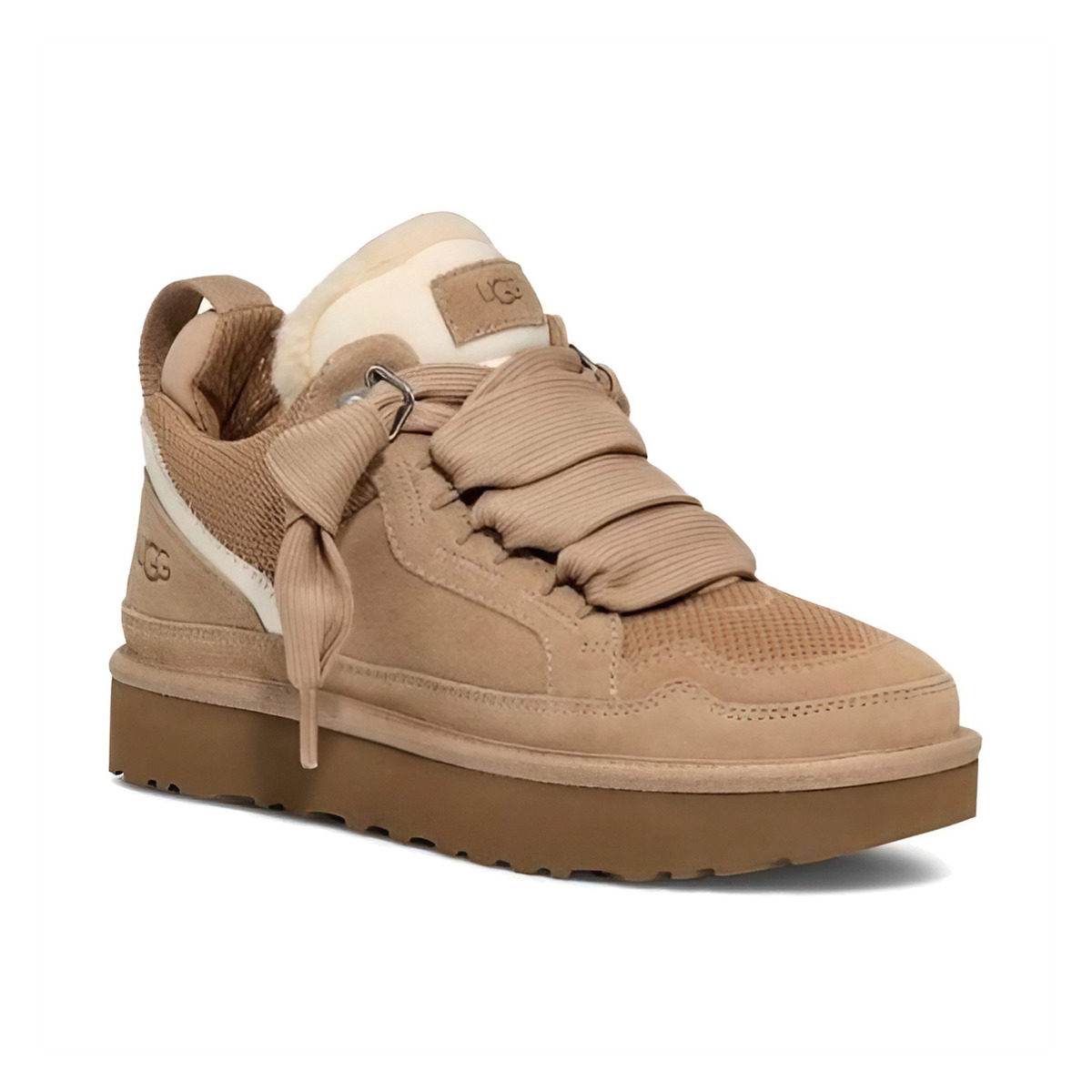 Ugg Lowmel Beżowe Sand Ocieplane Sneakersy - obrazek 4