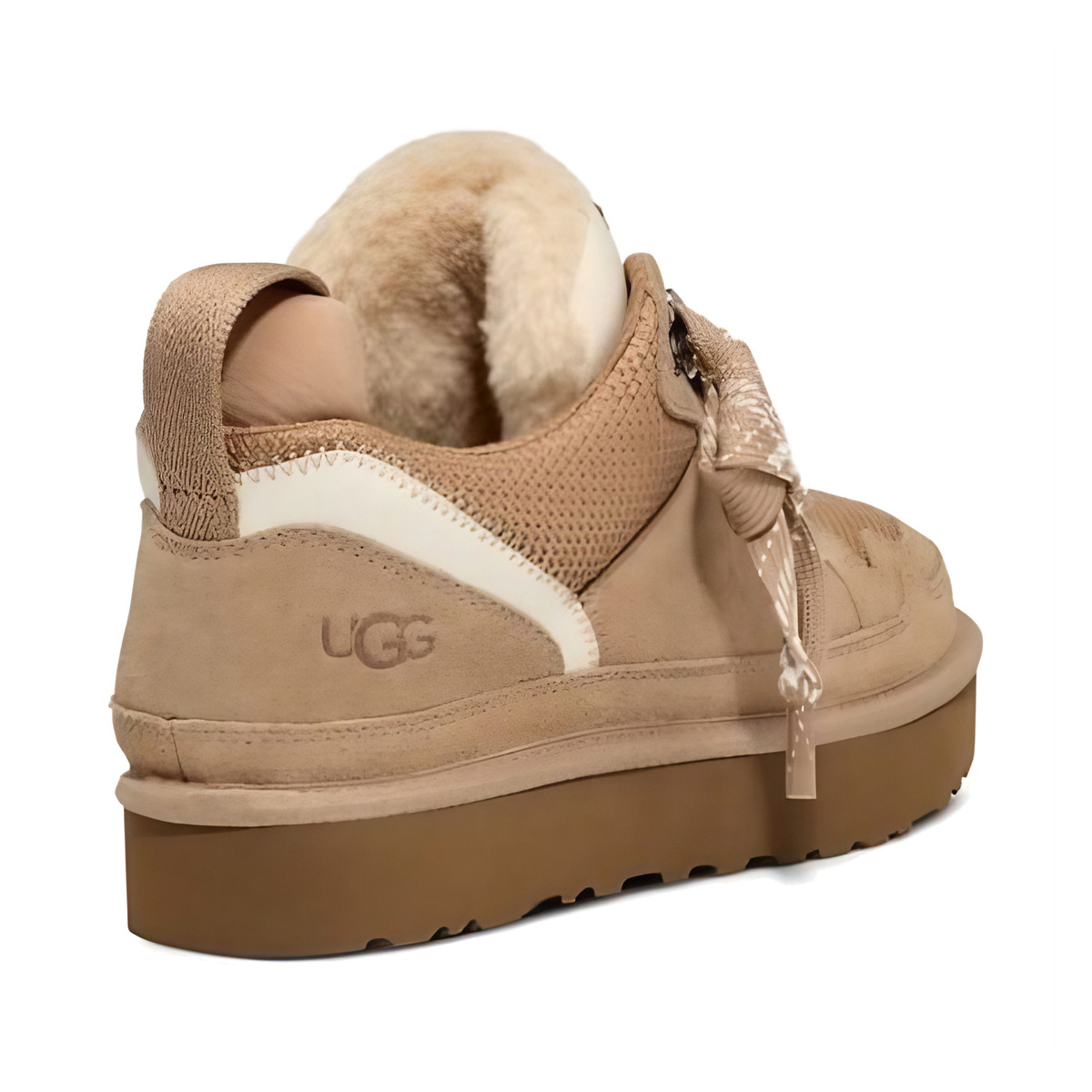 Ugg Lowmel Beżowe Sand Ocieplane Sneakersy - obrazek 5